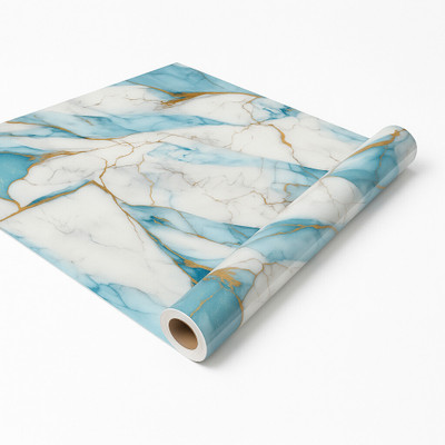 lenspoint Foils Classics Blue Wallpaper(L x W: 60 cm x 200 cm)