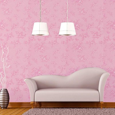 AURORA SHOPPE Abstract Pink Wallpaper(1000 cm x 45 cm)