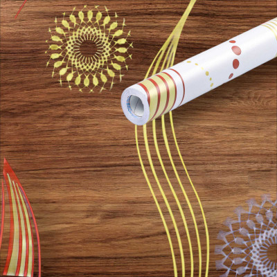 Walltitude Abstract Multicolor Wallpaper(601 cm x 40.6 cm)