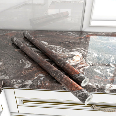 Onbet Vinyl Classics Brown Wallpaper(L x W: 200 cm x 60 cm, Pack of 3)