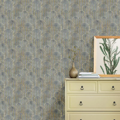 Guru Production Architecture Grey Wallpaper(244 cm x 41 cm)