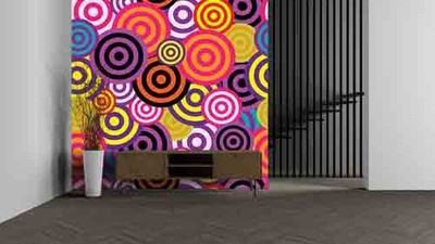 wallpics Vinyl Decorative Multicolor Wallpaper(L x W: 300 cm x 45 cm)