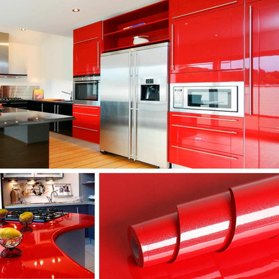 WELLSHIP Abstract Red Wallpaper(167.64 cm x 60 cm)