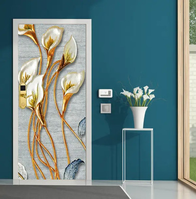 Aadee craft Vinyl Floral & Botanical Multicolor Wallpaper(L x W: 213 cm x 91 cm)