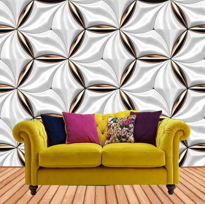 Walldaddyy Vinyl Decorative Multicolor, Multicolor Wallpaper(L x W: 245 cm x 40 cm)