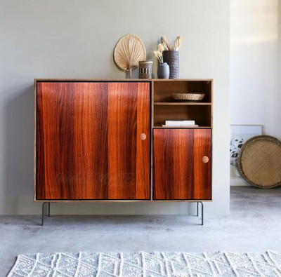 WallVibe Vinyl Classics Brown Wallpaper(L x W: 60.96 cm x 254 cm)