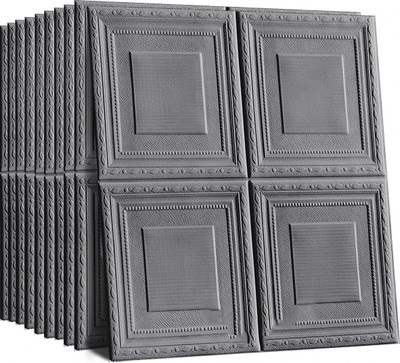 BDM Paper, Fabric Decorative Grey Wallpaper(L x W: 70 cm x 77 cm)