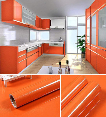 FEELPZONE Classics Orange Wallpaper(127 cm x 38.1 cm)