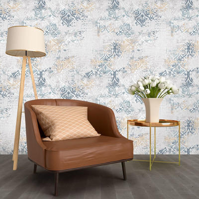 Guru Production Vinyl Decorative Multicolor Wallpaper(L x W: 1000 cm x 45 cm)