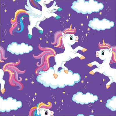DSticker 300 cm Unicone Cloud Self Adhesive Sticker(Pack of 1)