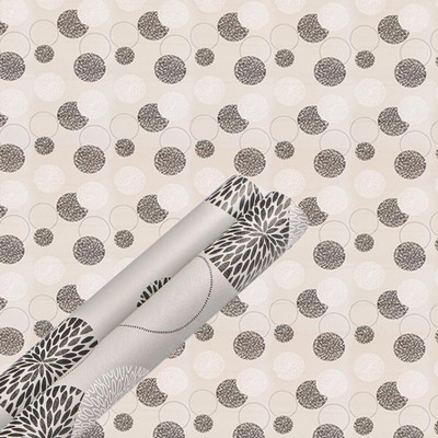 PRINIX Decor Vinyl Abstract Grey Wallpaper(L x W: 240 cm x 40 cm, Pack of 2)