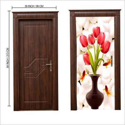 Guru Production Vinyl Decorative Multicolor Wallpaper(L x W: 250 cm x 41 cm)