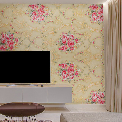 Vinaka Vinyl Floral & Botanical Multicolor Wallpaper(L x W: 45 cm x 500 cm)