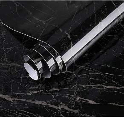 HOSTING Foils Abstract Black Wallpaper(L x W: 200 cm x 60 cm)