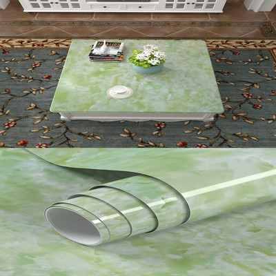OCEANSKY Vinyl Decorative Green Wallpaper(L x W: 200 cm x 60 cm)