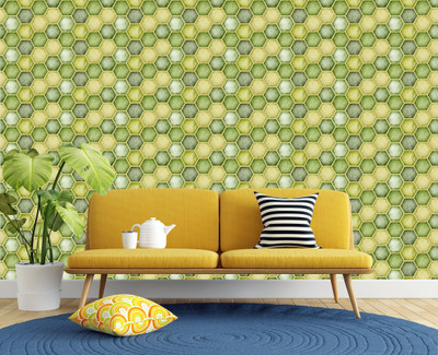 ASA PRINT SOLUTION Floral & Botanical Green Wallpaper(228 cm x 40 cm)