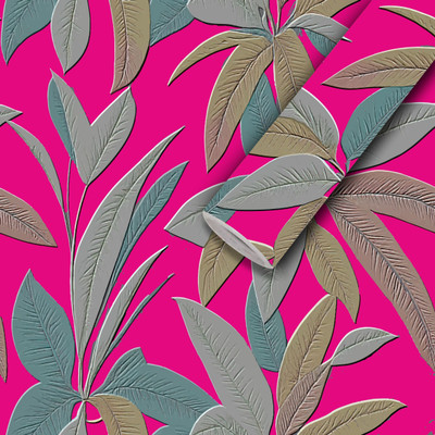We Kreate Vinyl Nature Pink Wallpaper(L x W: 250 cm x 45 cm)