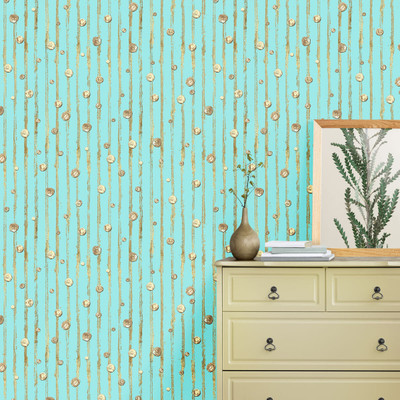 texoro Animation & Cartoons Blue Wallpaper(230 cm x 41 cm)