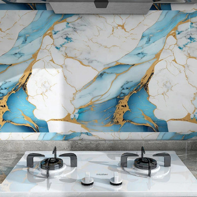 AURORA SHOPPE Vinyl Architecture Multicolor Wallpaper(L x W: 1000 cm x 45 cm)