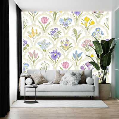 wallpics Vinyl Abstract Multicolor Wallpaper(L x W: 500 cm x 35 cm)
