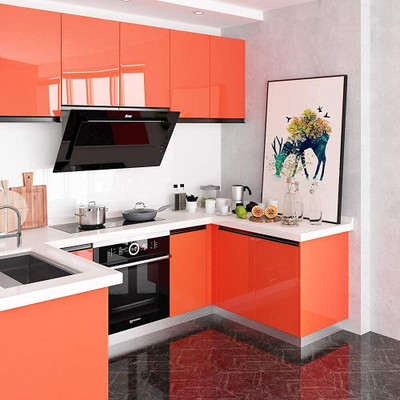 zeepzone Vinyl Classics Orange Wallpaper(L x W: 121.92 cm x 30.48 cm)