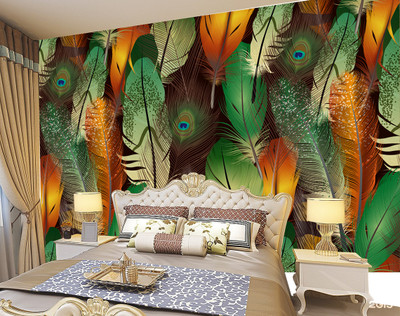Crative Design Abstract Multicolor Wallpaper(121 cm x 41 cm)