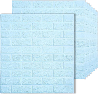 BDM Vinyl Abstract Blue Wallpaper(L x W: 70 cm x 77 cm)