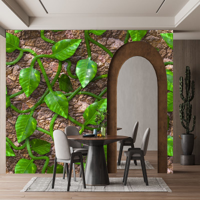 digital print world Decorative Green Wallpaper(228 cm x 40 cm)