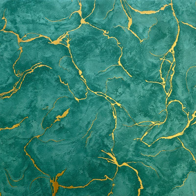 Assbri Vinyl Classics Green Wallpaper(L x W: 1000 cm x 45 cm)