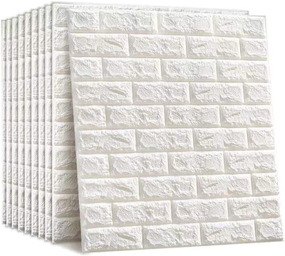 Ingorala Paper Decorative White Wallpaper(L x W: 70 cm x 77 cm)