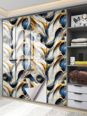 Peijinsart Vinyl Decorative Multicolor Wallpaper(L x W: 200 cm x 60 cm, Pack of 2)