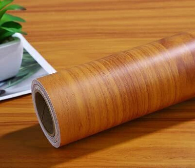 LA NEELJA Vinyl Abstract Brown Wallpaper(L x W: 200 cm x 60 cm)