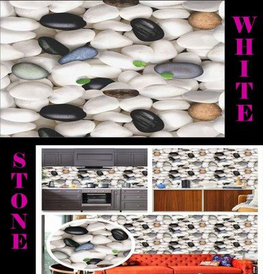 SOJITRA EXPORT Paper Abstract White Wallpaper(L x W: 200 cm x 60 cm)