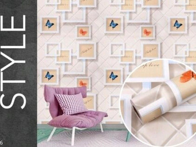 CozyDecor Vinyl Abstract Multicolor Wallpaper(L x W: 300 cm x 60 cm)