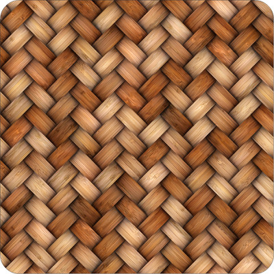 WallDaddy 40 cm Wood Square Self Adhesive Sticker(Pack of 1)