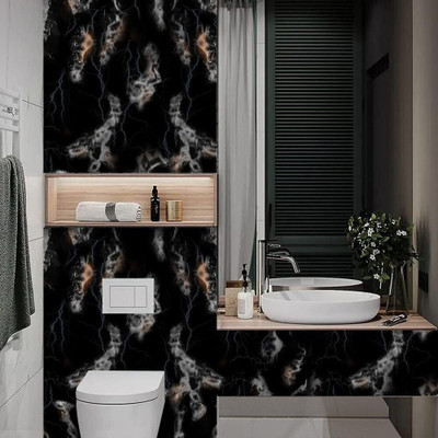 Cottage Crafts Vinyl Classics Black Wallpaper(L x W: 30.5 cm x 121.9 cm)