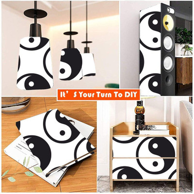 wallpics Vinyl Decorative Black, White Wallpaper(L x W: 200 cm x 35 cm)