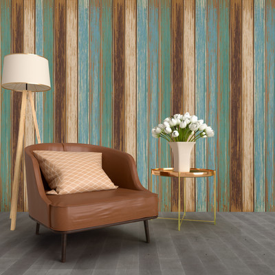 We Kreate Vinyl Decorative Multicolor Wallpaper(L x W: 250 cm x 45 cm)