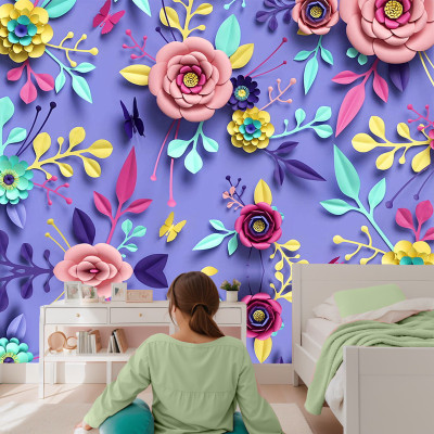 Luxury Abstract Multicolor Wallpaper(130 cm x 40 cm)