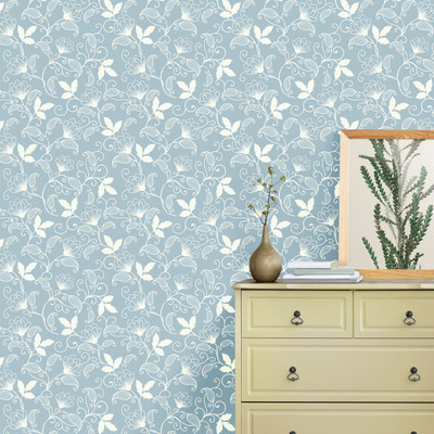 texoro Architecture Blue Wallpaper(230 cm x 41 cm)