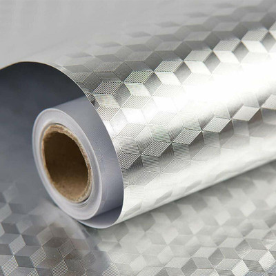 ANUSHKA ENTERPRISE Abstract Silver Wallpaper(200 cm x 60 cm)