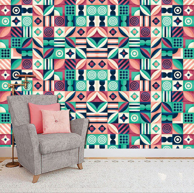 Creative Print Solution Abstract Multicolor Wallpaper(244 cm x 41 cm)