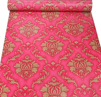 HOMEMATES Abstract Multicolor Wallpaper(304.8 cm x 45 cm, Pack of 10)