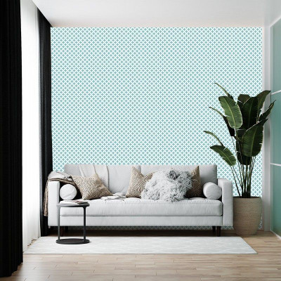 BRITISH TERMINAL Vinyl Abstract Blue Wallpaper(L x W: 300 cm x 45 cm)