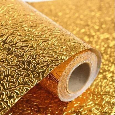 Yasamazing Paper Abstract Gold Wallpaper(L x W: 200 cm x 60 cm)