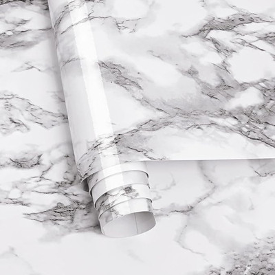 ZONOXO Vinyl Nature White Wallpaper(L x W: 200 cm x 60 cm)