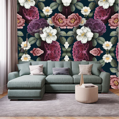 vrdb Vinyl Abstract Multicolor Wallpaper(L x W: 244 cm x 41 cm)