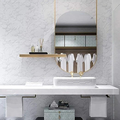 LA NEELJA Paper Nature White Wallpaper(L x W: 200 cm x 60 cm)