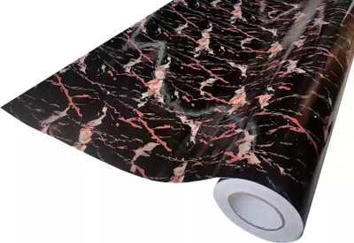 Yugam Vinyl Classics Black Wallpaper(L x W: 200 cm x 60 cm)