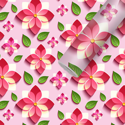 BDM Vinyl Decorative Multicolor Wallpaper(L x W: 245 cm x 40 cm)